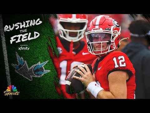 Georgia as 'dangerous as anyone' in CFB ahead of Georgia Tech clash | Rushing The Field | NBC Sports
