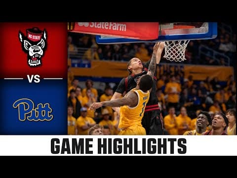 NC State vs. Pitt Game Highlights | 2025-26 ACC Men's Basketball