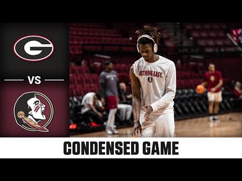 Georgia vs. Florida State Condensed Game | 2025-26 ACC Men's Basketball