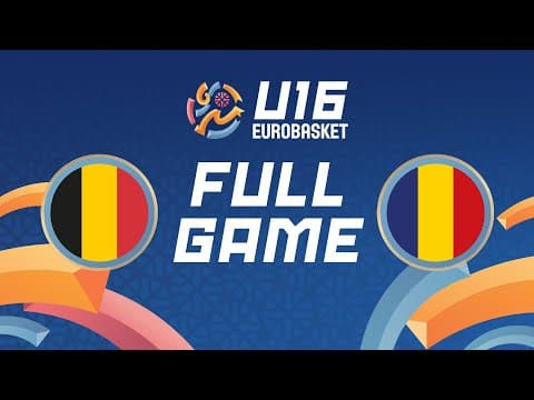 LIVE - Belgium v Romania | FIBA U16 Women's EuroBasket 2025 | Group Phase