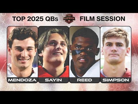 Breaking down film from the top QBs of the 2025 college football season | The Playbook