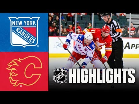 NHL Highlights | Rangers vs. Flames | October 26, 2025