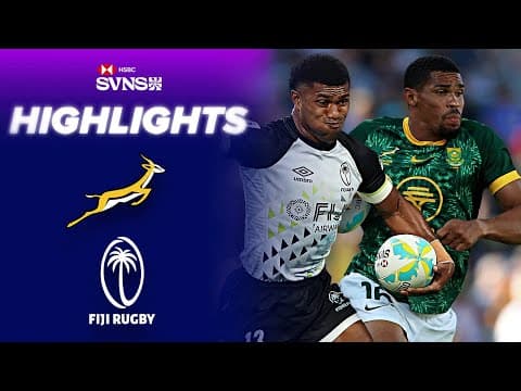 South Africa v Fiji Highlights | HSBC SVNS Perth | Men's Cup Final