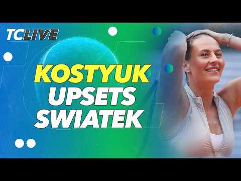 Marta Kosytuk Upsets Swiatek at Roland Garros to Remain Undefeated on Clay in 2026 | TC Live