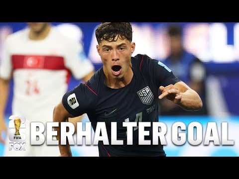 Sebastian Berhalter capitalizes on rebound to pull United States level against Türkiye