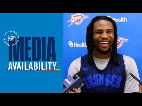Practice Media Availability with Cason Wallace | December 15, 2025 | OKC Thunder