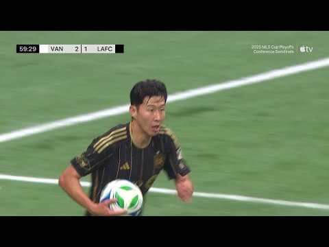 Son Heung-Min BATTLES LAFC Back Into The Match With A GOAL! | 2025 Audi MLS Cup Playoffs