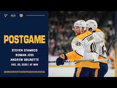 Stamkos, Josi & Brunette - Postgame: Dec. 23, 2025