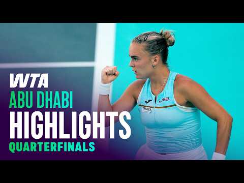 Quarterfinals in Abu Dhabi featuring Bejlek, Tauson, Baptiste and more | WTA Match Highlights