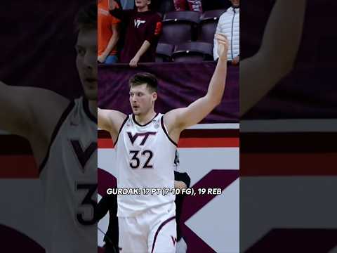 Career Game for Christian Gurdak ‼️👏 #hokies #virginiatech #accbasketball #basketball #sports