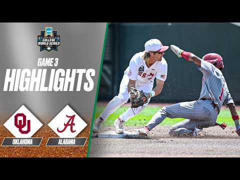 Oklahoma vs. Alabama: 2026 Men's College World Series | Extended highlights