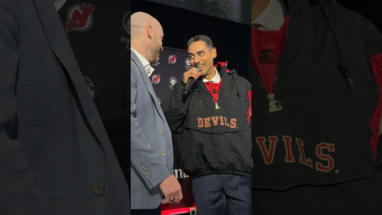 Took the fit and made it executive. #shorts #njdevils #sunnymehta #generalmanager #gm #starterjacket