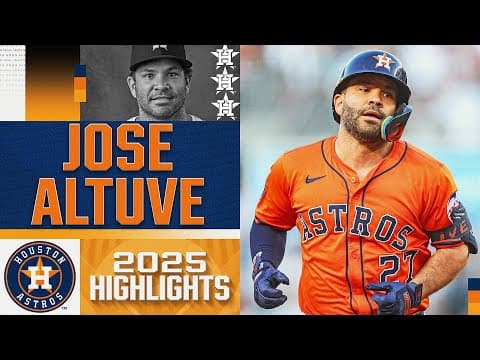 Jose Altuve's best moments in 2025 with the Houston Astros! 🚀