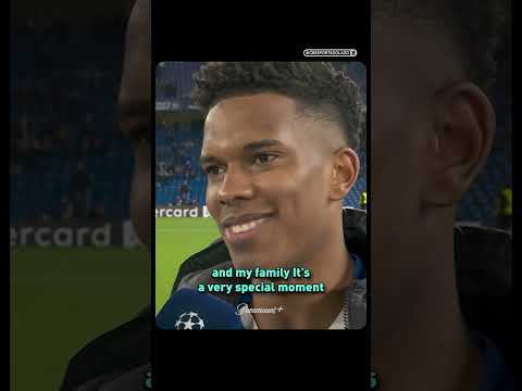 Scoring against Barcelona in the #UCL goes down as Estêvão's favorite moment of his career 🥹