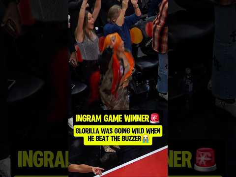 Glorilla celebrating Ingram buzzer beater🚨