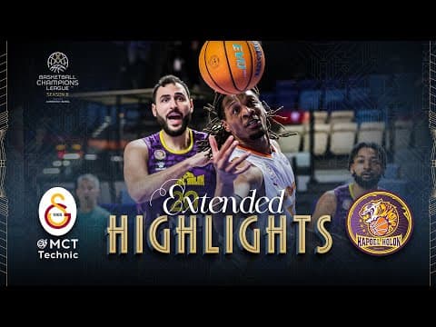 Galatasaray MCT Technic v Hapoel Netanel Holon | Full Game Highlights | #BasketballCL 2025-26