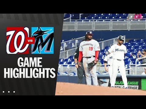 Nationals vs. Marlins Game Highlights (9/8/25) | MLB Highlights
