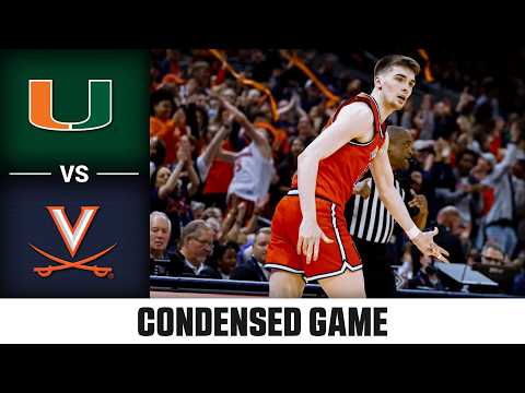 Miami vs. Virginia Condensed Game | 2025-26 ACC Men's Basketball
