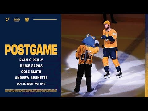 O’Reilly, Saros, Smith & Brunette - Postgame: Jan. 8, 2026