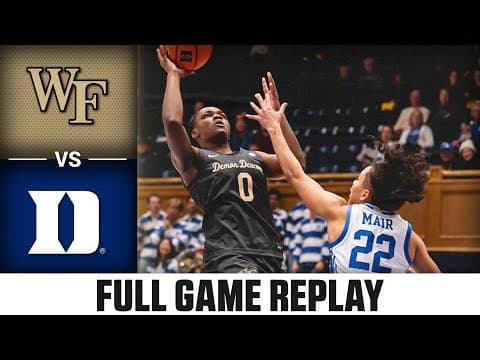 Wake Forest vs. Duke Full Game Replay | 2025-26 ACC Women's Basketball