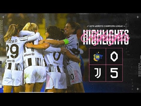 A FIVE-GOAL SHOW 💥 | St. Pölten 0-5 Juventus Women | HIGHLIGHTS Uefa Women's Champions League