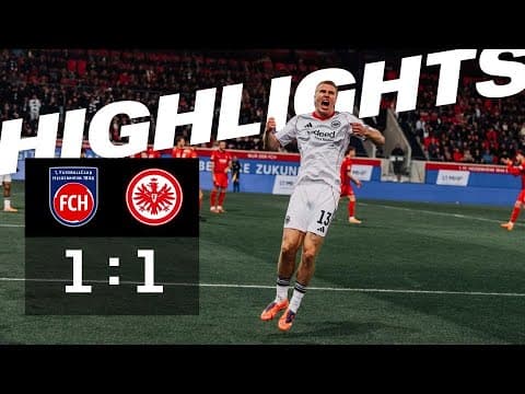Aufwand wird nicht belohnt I Highlights 1. FC Heidenheim - Eintracht Frankfurt