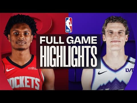 ROCKETS at JAZZ | FULL GAME HIGHLIGHTS | December 1, 2025