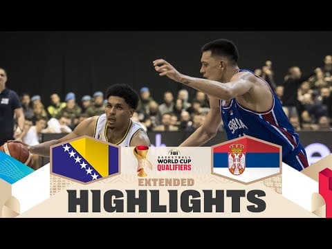 BIH 🇧🇦 v SRB 🇷🇸 | Extended Highlights | FIBA Basketball World Cup 2027 European Qualifiers