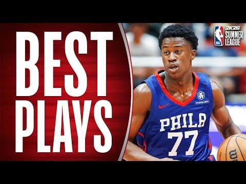 VJ Edgecombe's BEST MOMENTS Of The NBA 2K26 Summer League!