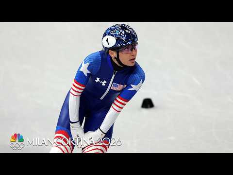 Kristen Santos-Griswold stumbles TWICE in shocking 500m finish | Winter Olympics 2026 | NBC Sports