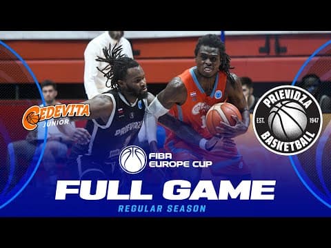 LIVE - Cedevita Junior v BC Prievidza | FIBA Europe Cup 2025-26 | Regular Season