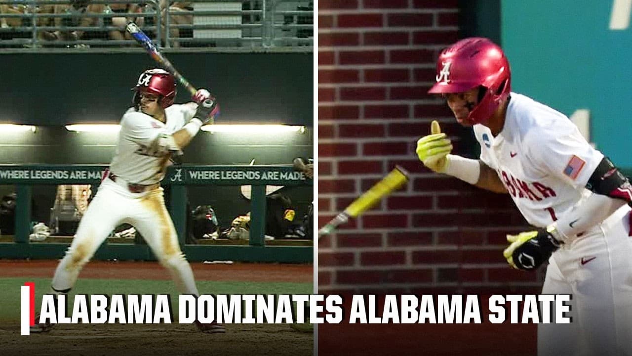 Alabama scores 21 RUNS vs. Alabama State in the Tuscaloosa Regional 🤯 | ESPN College Baseball