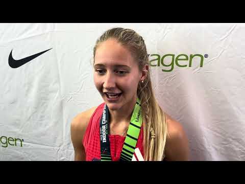 Addison Wiley After 800m Win at U.S. Indoor Championships