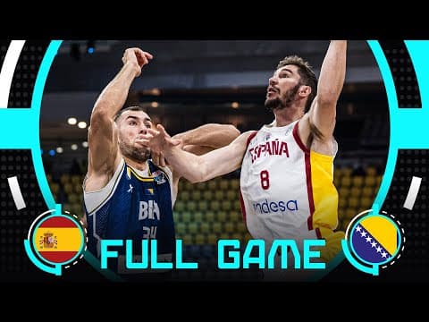 Group Phase | Spain v Bosnia and Herzegovina | Full Basketball Game | FIBA EuroBasket 2025