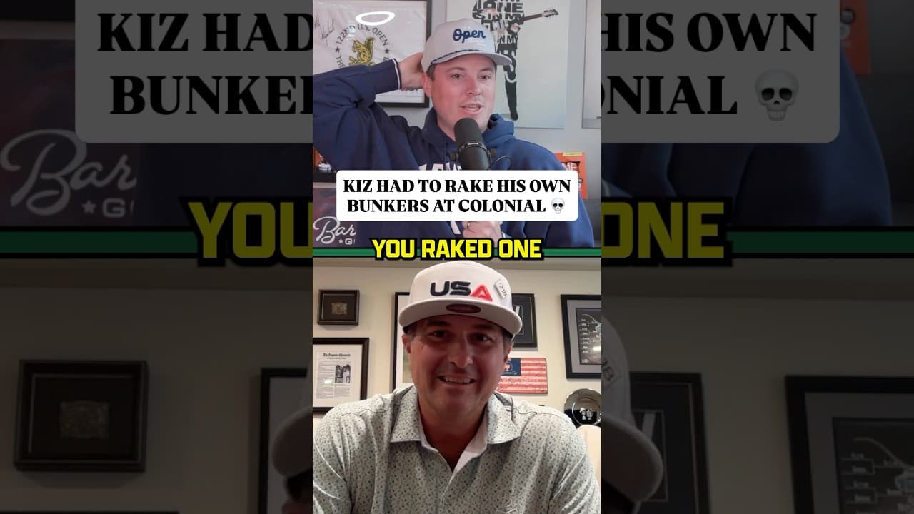 Why Kiz had to RAKE HIS OWN BUNKERS on the PGA Tour last week 💀 New Fore Play Pod out now!