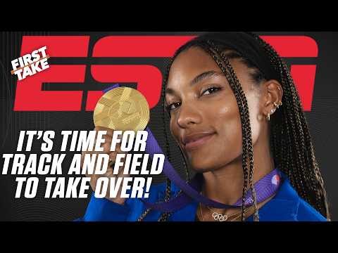 Tara Davis-Woodhall is DOING the long jump in TIMES SQUARE 🤯 + More on Athlos | First Take