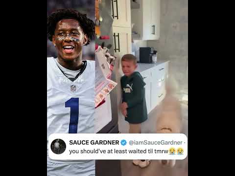 Sauce Gardner didn’t wanna see his fans so sad, so soon 😅 (via tjvilardi/X)