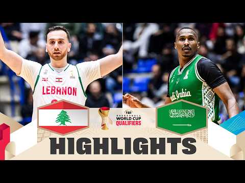 Lebanon 🇱🇧 v Saudi Arabia 🇸🇦 | Highlights | FIBA Basketball World Cup 2027 Asian Qualifiers