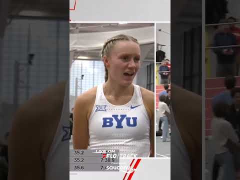 Riley Chamberlain runs 4:20.61 in the mile, breaking the NCAA record by 2.85s 👏🔥💨