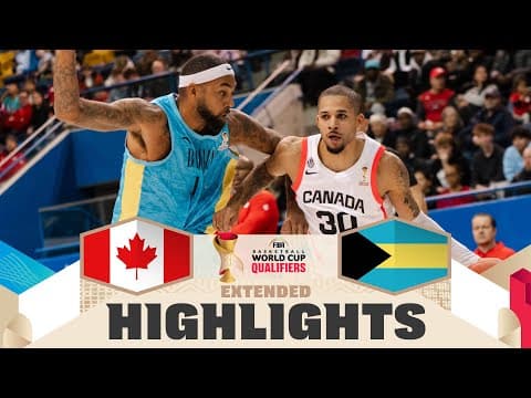 Canada 🇨🇦 v Bahamas 🇧🇸 | Extended Highlights | FIBA Basketball World Cup 2027 Americas