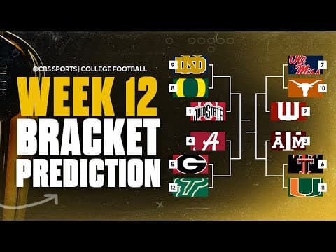 AI Projects the CFP Champion entering Week 12 | Ohio State goes back-to-back? 👑