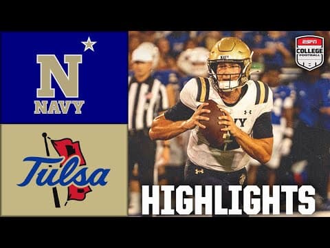 Navy Midshipmen vs. Tulsa Golden Hurricane | Full Game Highlights | ESPN College Football