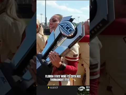 The Seminoles defeated Virginia Tech 2-1 to win the ACC Championship 👏#floridastateseminoles #fsu