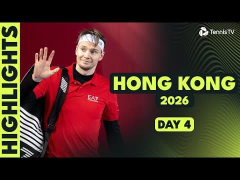 Bublik Headlines; Sonego vs Shang; Khachanov & More | Hong Kong 2026 Day 4 Highlights