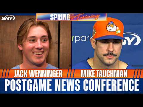 Veteran  Mike Tauchman and prospect Jack Wenninger each share their impressions of Mets camp
