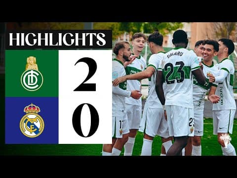 RESUMEN | Elche Ilicitano 2-0 Real Madrid C | SEGUNDA FEDERACIÓN