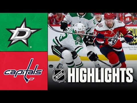 Stars vs. Capitals | NHL Highlights | January 07, 2026