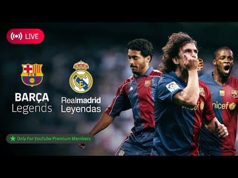 🔴 LIVE | BARÇA LEGENDS vs REAL MADRID LEYENDAS | FC BARCELONA 🔵🔴