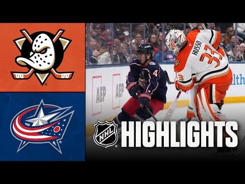 Ducks vs. Blue Jackets | NHL Highlights | December 16, 2025