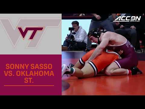 Virginia Tech's Sonny Sasso Wins 197lbs Match vs. Oklahoma St. | 2026 ACC Wrestling